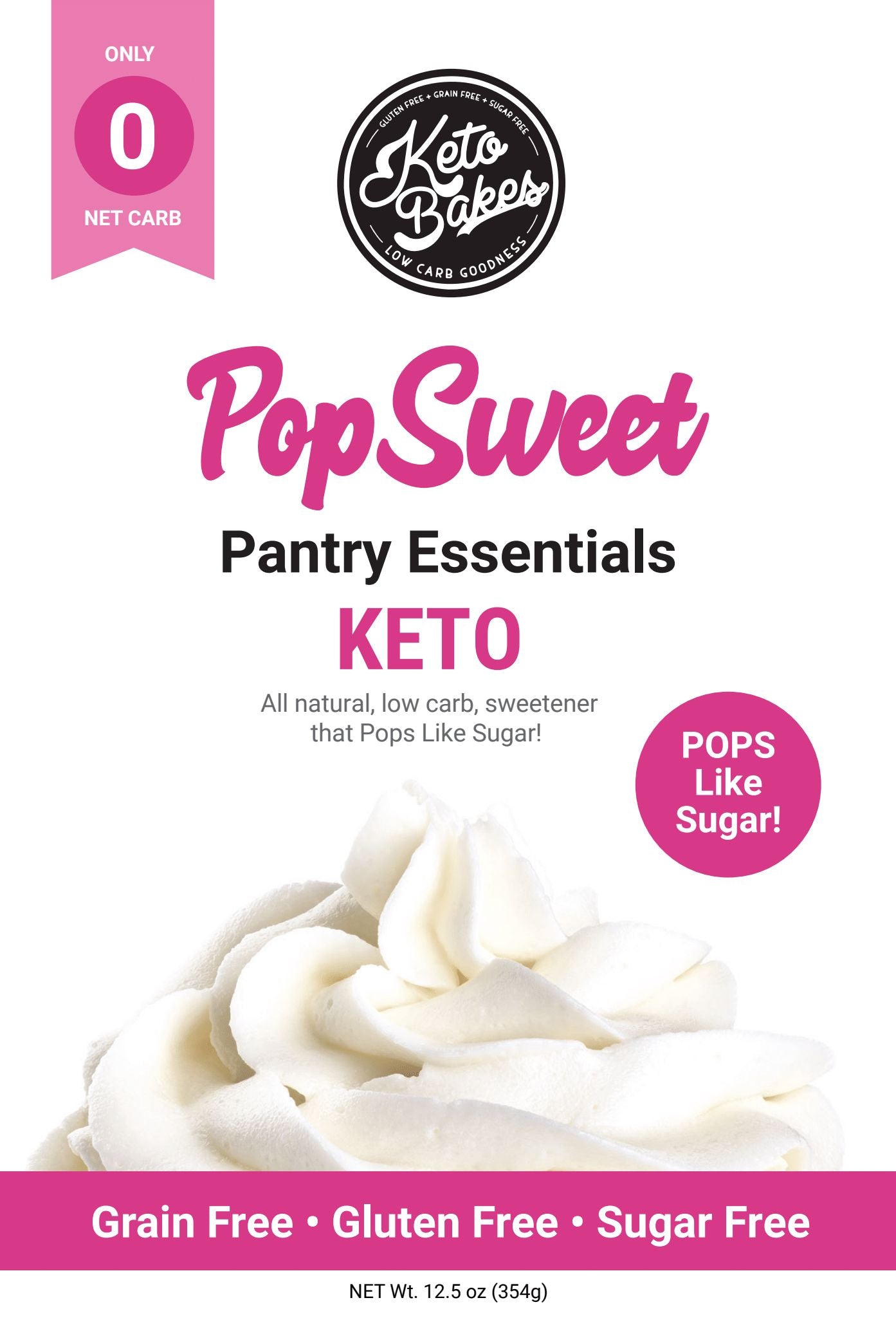PopSweet All Natural Sweetener - 0 g net carb