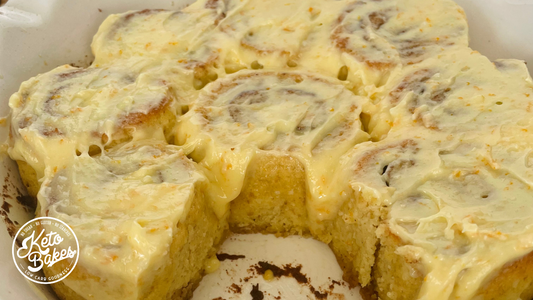 Orange Frosted Cinnamon Rolls