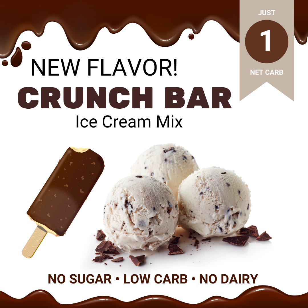 Ice Cream Mix - CRUNCH BAR - 1g net carb