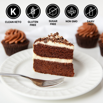 Rich Chocolate Cake & Cupcakes Mix - 2g net carbs