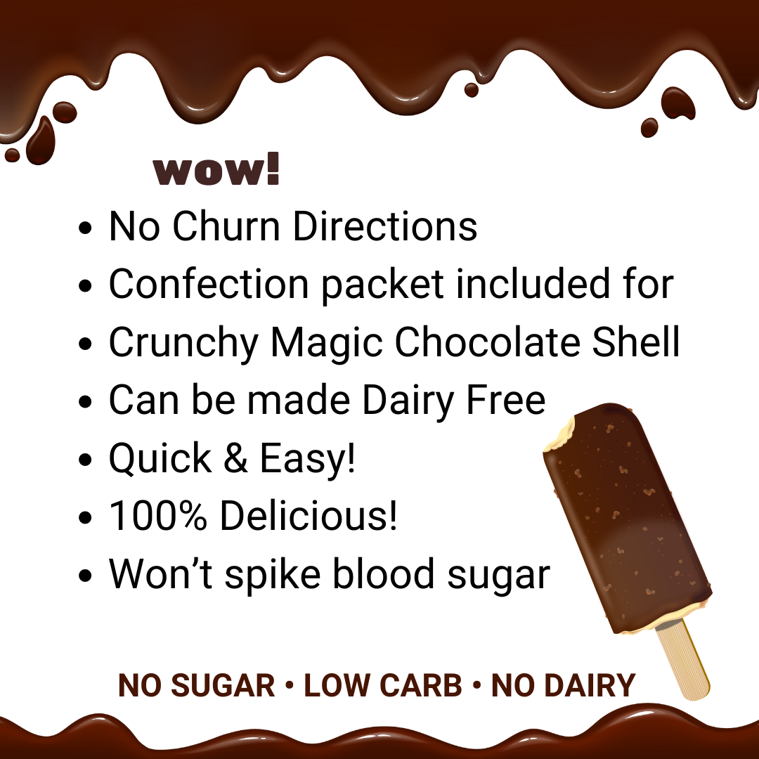 Ice Cream Mix - CRUNCH BAR - 1g net carb