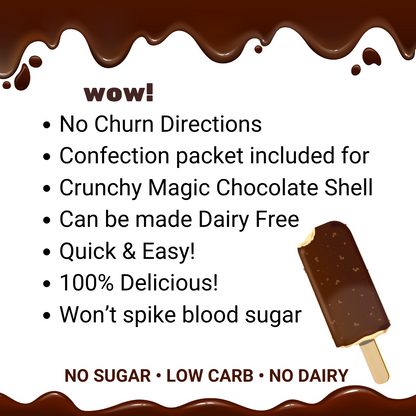 Ice Cream Mix - CRUNCH BAR - 1g net carb