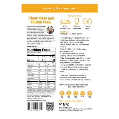 Buttery Biscuits Mix - 2g carb