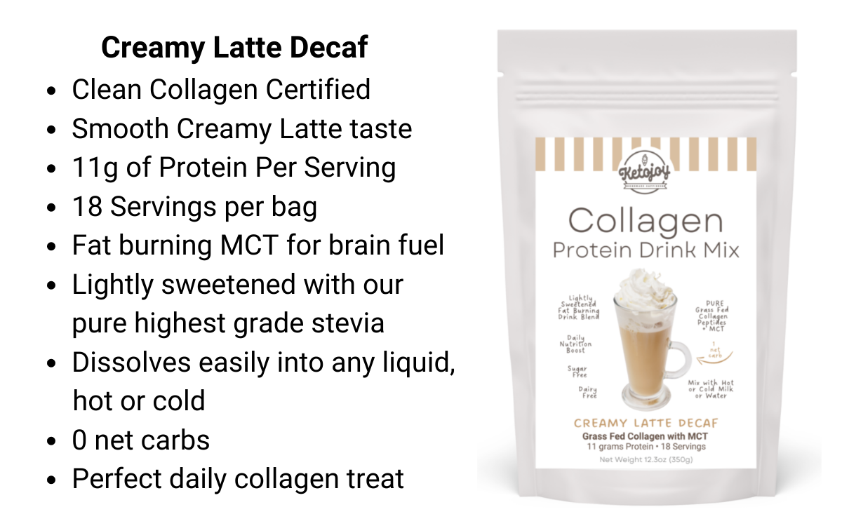 Collagen Drink - Decaf Latte -1g carb