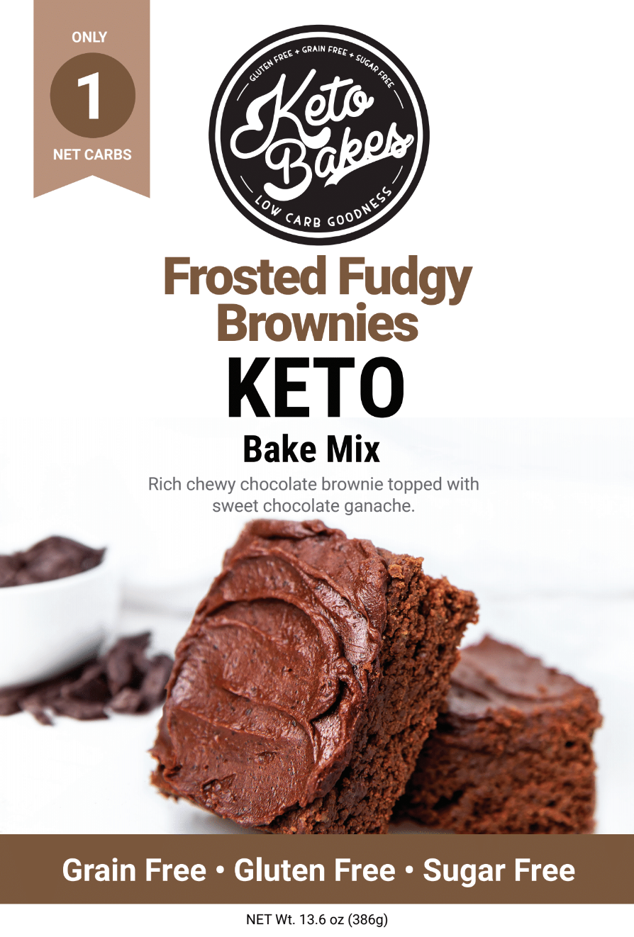 Frosted Fudgy Brownie Mix - 1g net carb