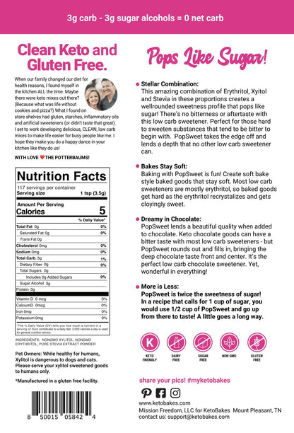 PopSweet All Natural Sweetener - 0 g net carb