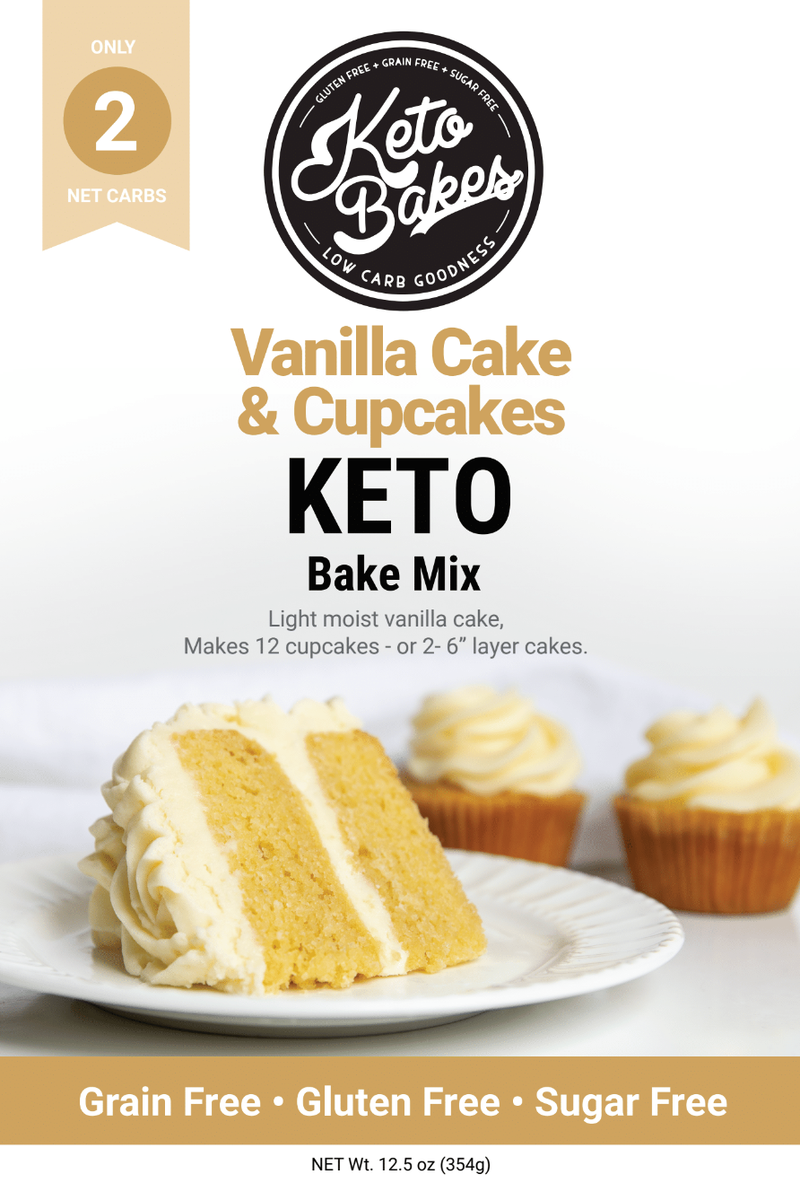 Vanilla Cake & Cupcakes Mix - 2g net carb