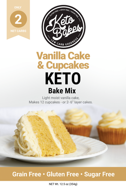 Vanilla Cake & Cupcakes Mix - 2g net carb