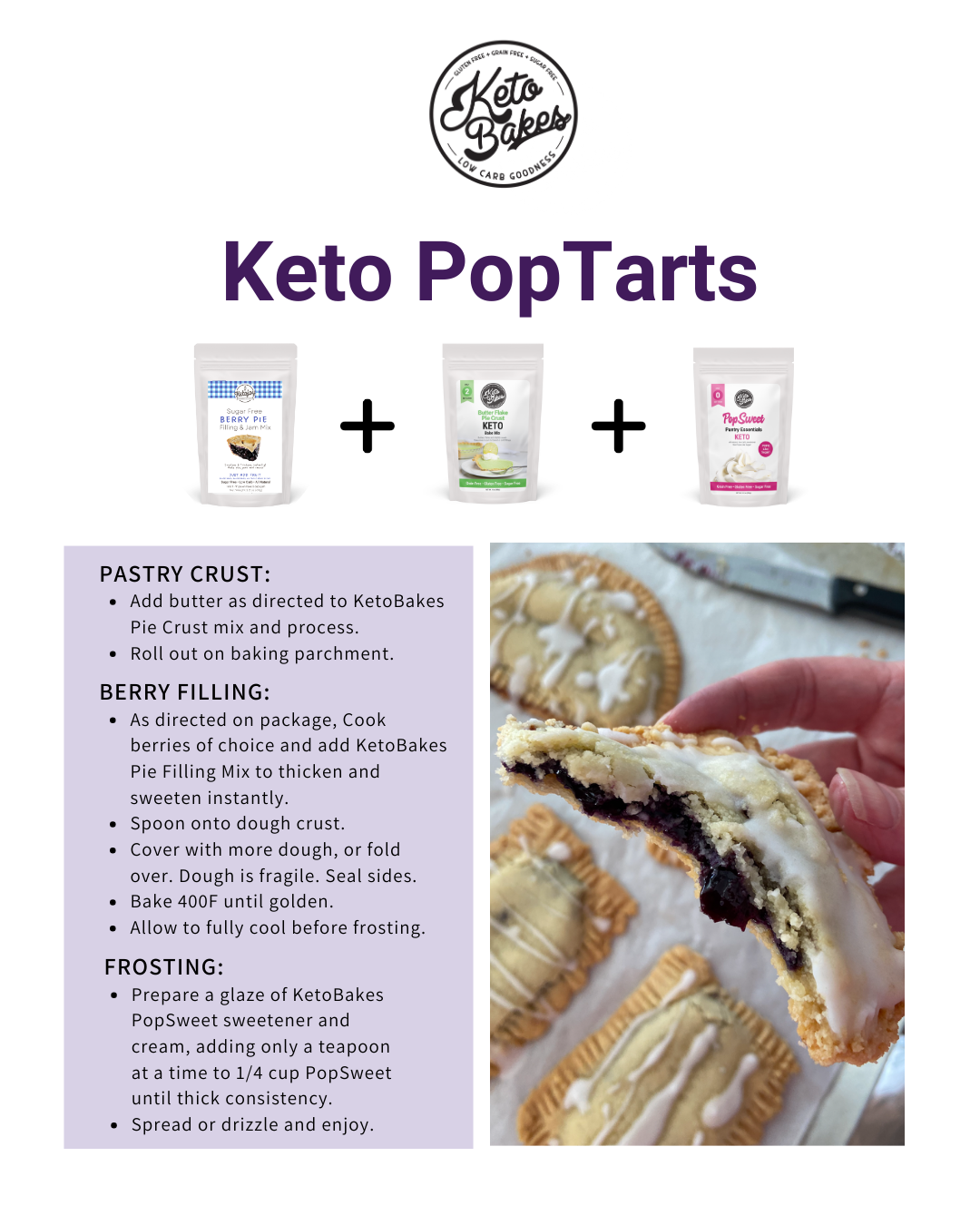 Berry Pie Filling & Jam Mix - 9g net carb