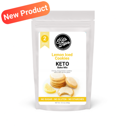 Lemon Iced Cookies - 2g net carb
