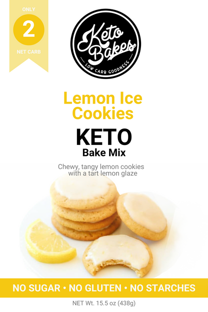 Lemon Iced Cookies - 2g net carb