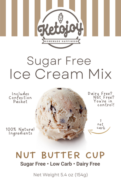 Ice Cream Mix - NUT BUTTER CUP - 1g net carb