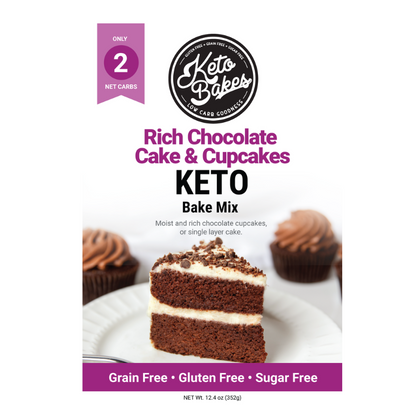 Rich Chocolate Cake & Cupcakes Mix - 2g net carbs