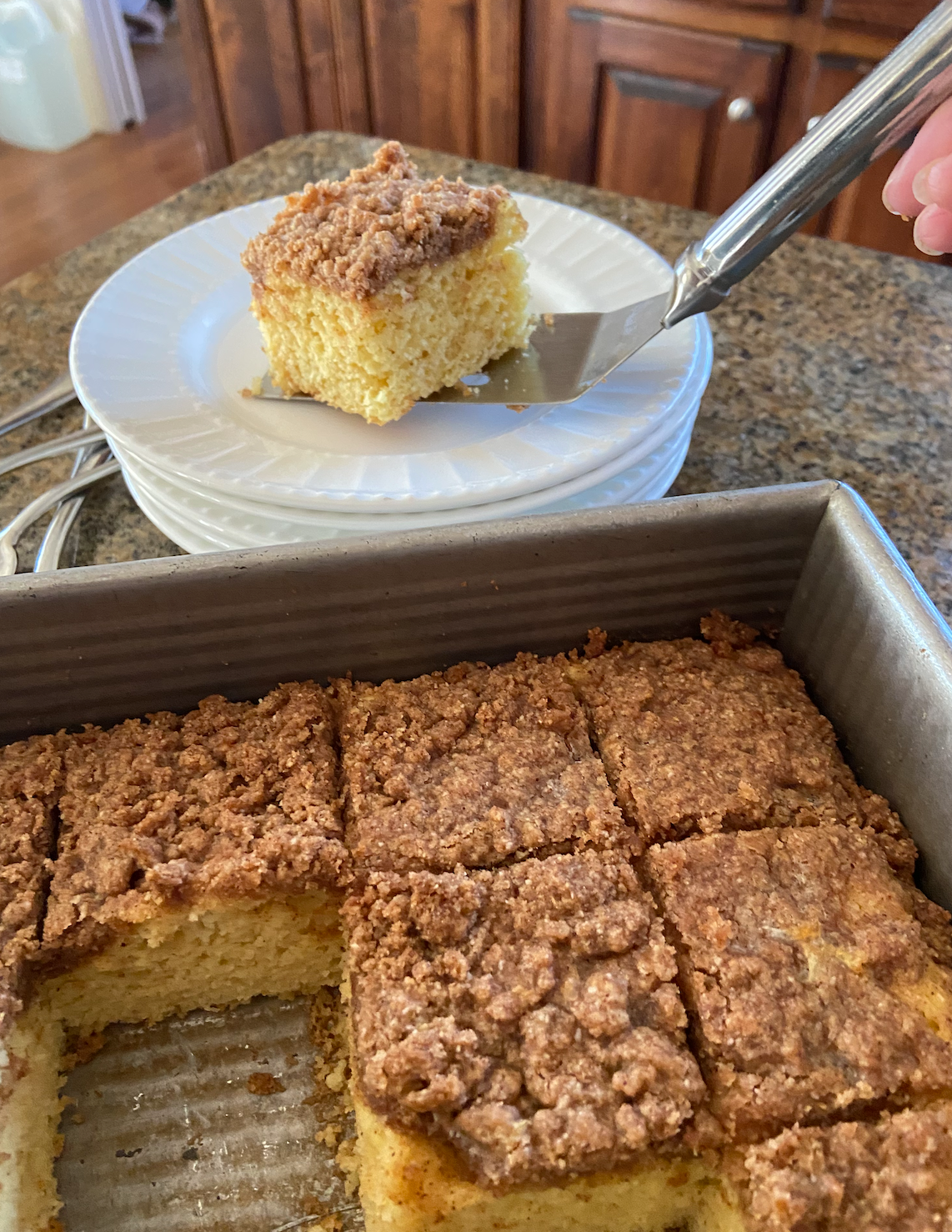 Cinnamon Crumb Coffee Cake - 1g net carb