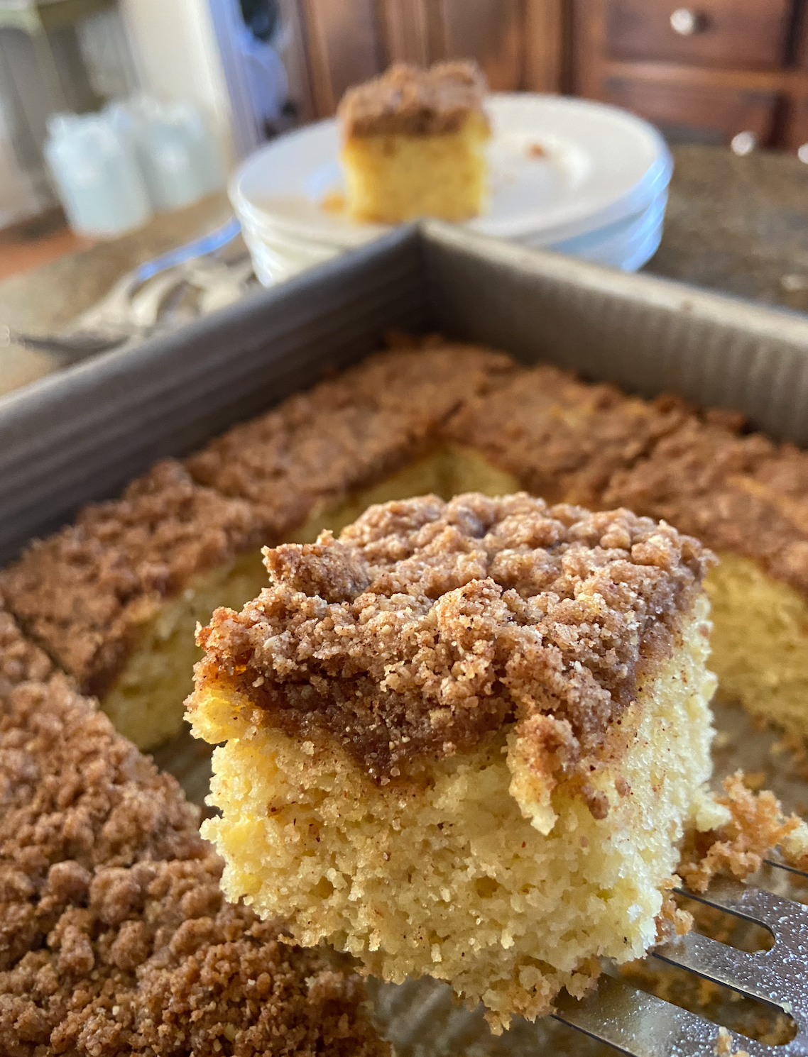 Cinnamon Crumb Coffee Cake - 1g net carb