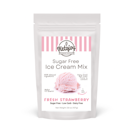 Ice Cream Mix - FRESH STRAWBERRY - 1g net carb