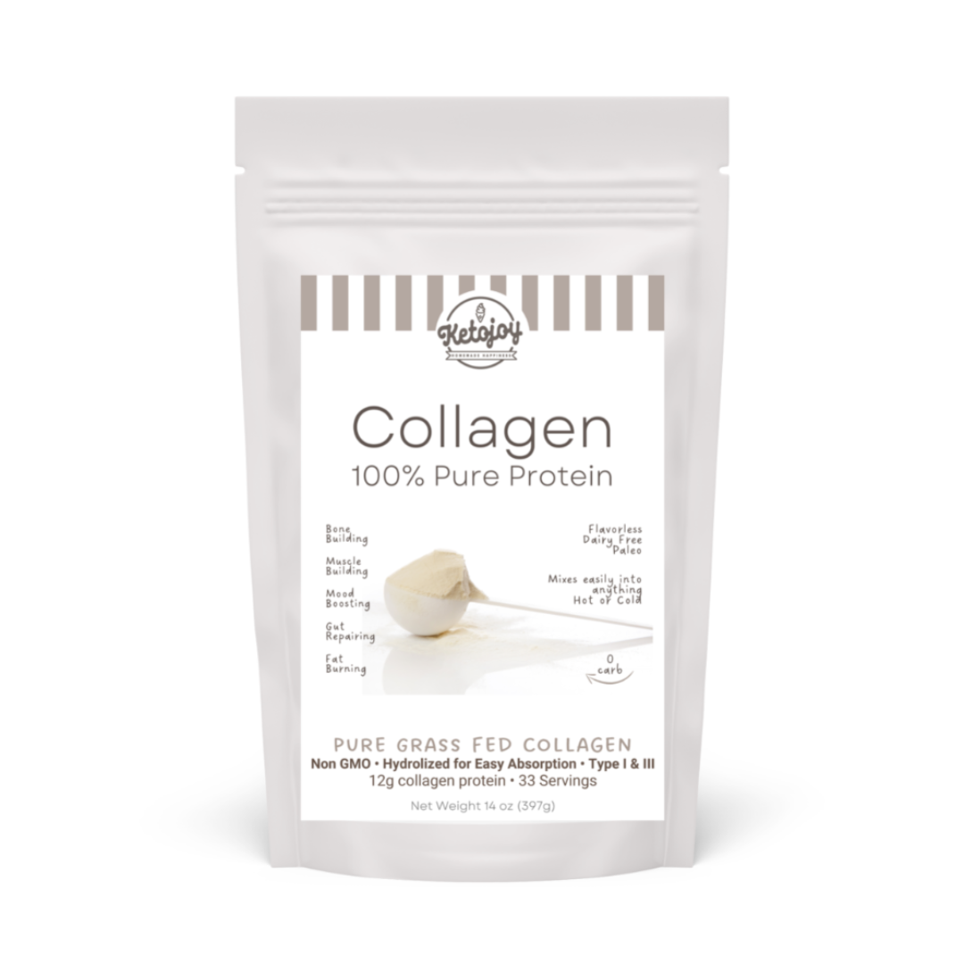 Pure Collagen Peptides Powder - 0 g carb